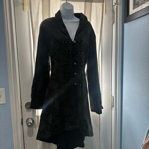 Black Military Style Coat